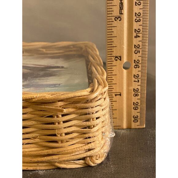 Vtg 80s Basket of Six Mallard Duck Coasters. Single design. Apx. 4 X 4 in. NIB - Picture 8 of 11